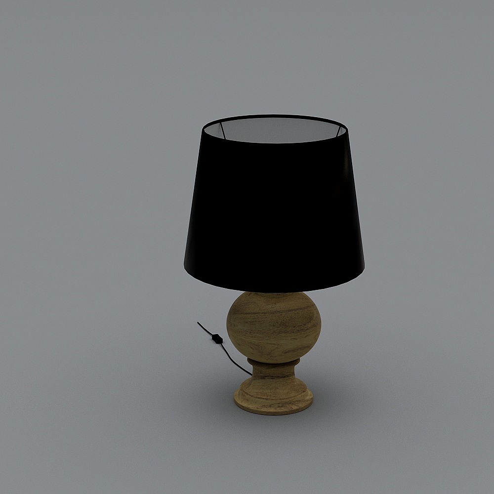 Elegant Minimalist Table Lamp 3D model