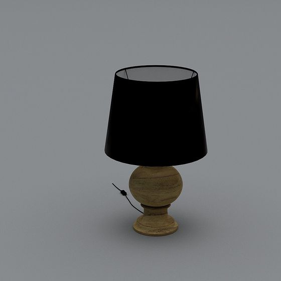 Elegant Minimalist Table Lamp 3D model