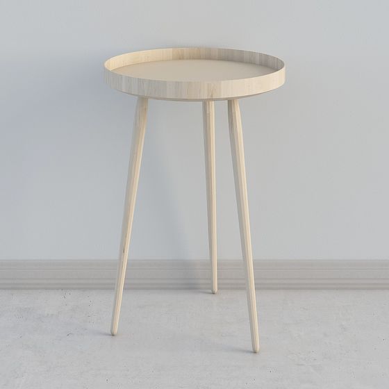 Modern Round Table Lamp 3D model