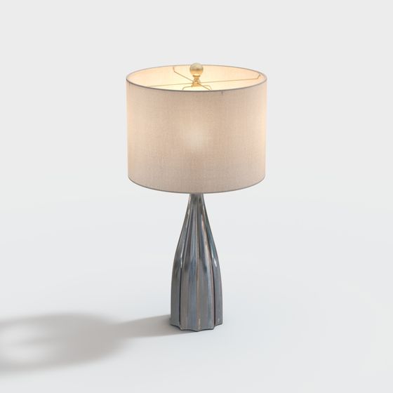 Elegant Low-Poly Table Lamp 3D model