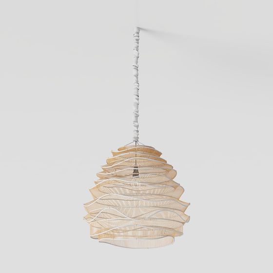 Low-Poly Artistic Chandelier 3D model