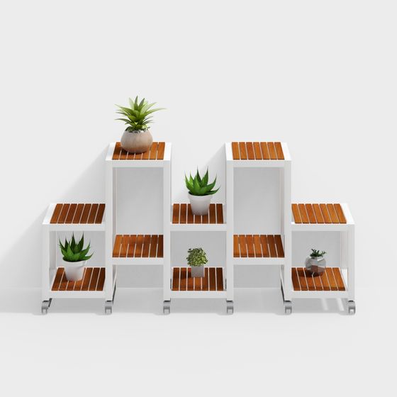 Floating Bookshelf 3D model - Modern Minimalist Design