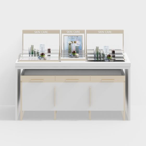 Modern Minimalist Display Cabinet 3D model