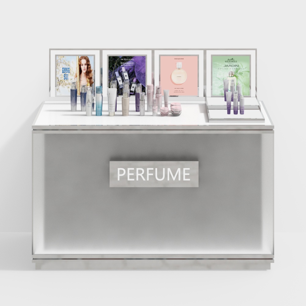 Elegant Perfume Display Stand 3D model