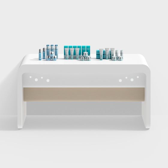 Minimalist Makeup Vanity 3D model
