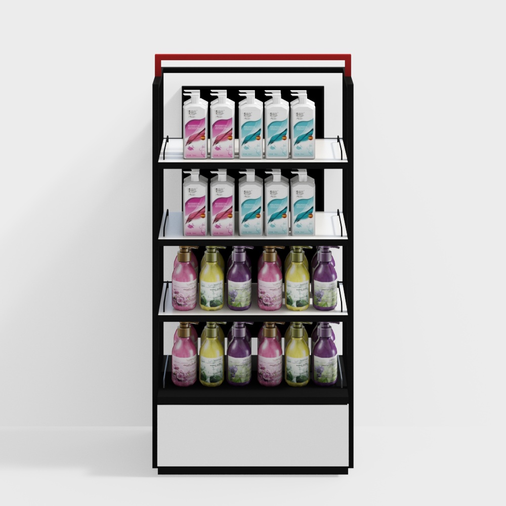 ชั้นวางสินค้าในร้านเครื่องสำอาง