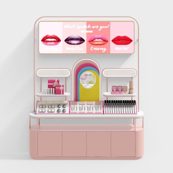 Chic Lipstick Display Stand 3D model for Creative Projects