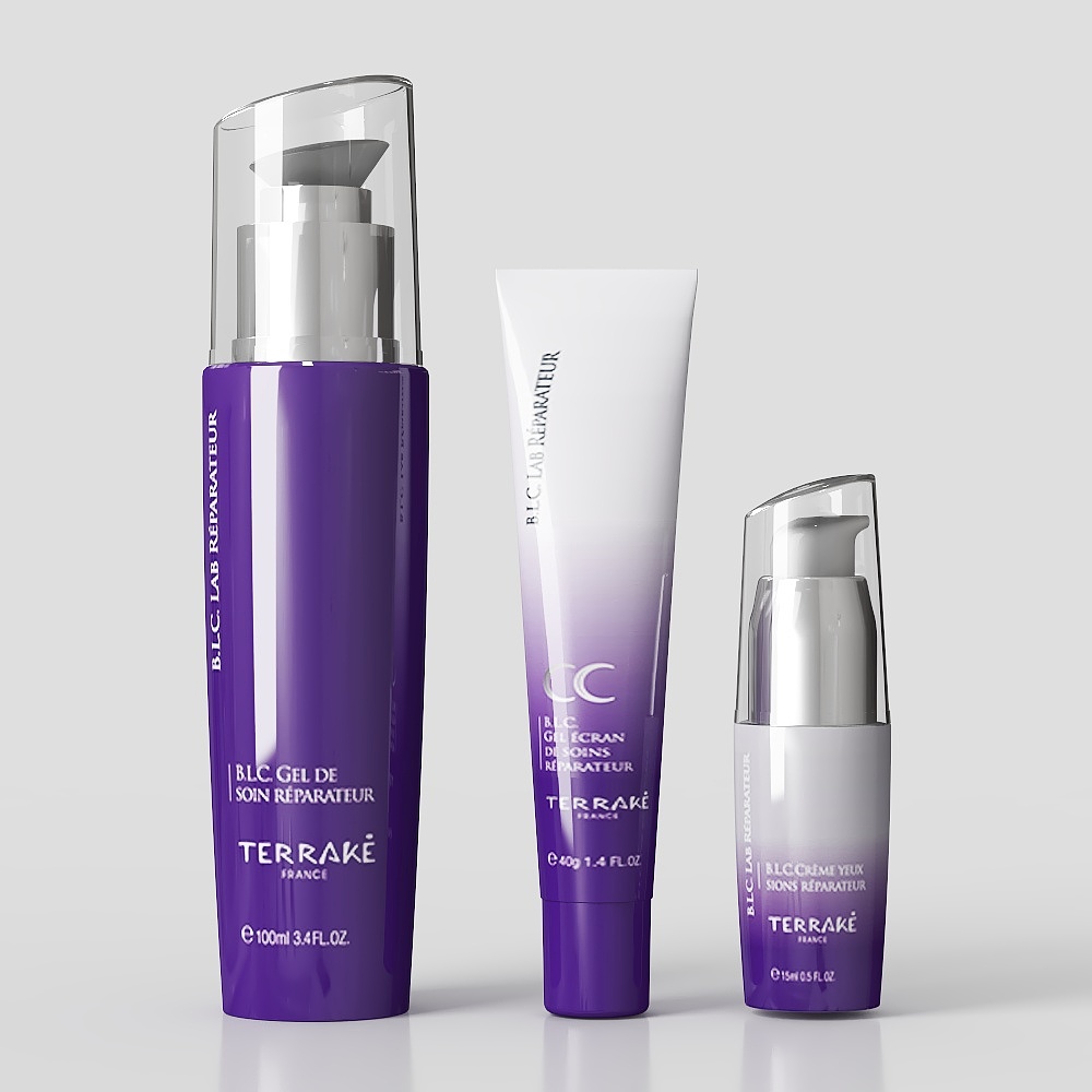 Terraké Skincare Set 3D model