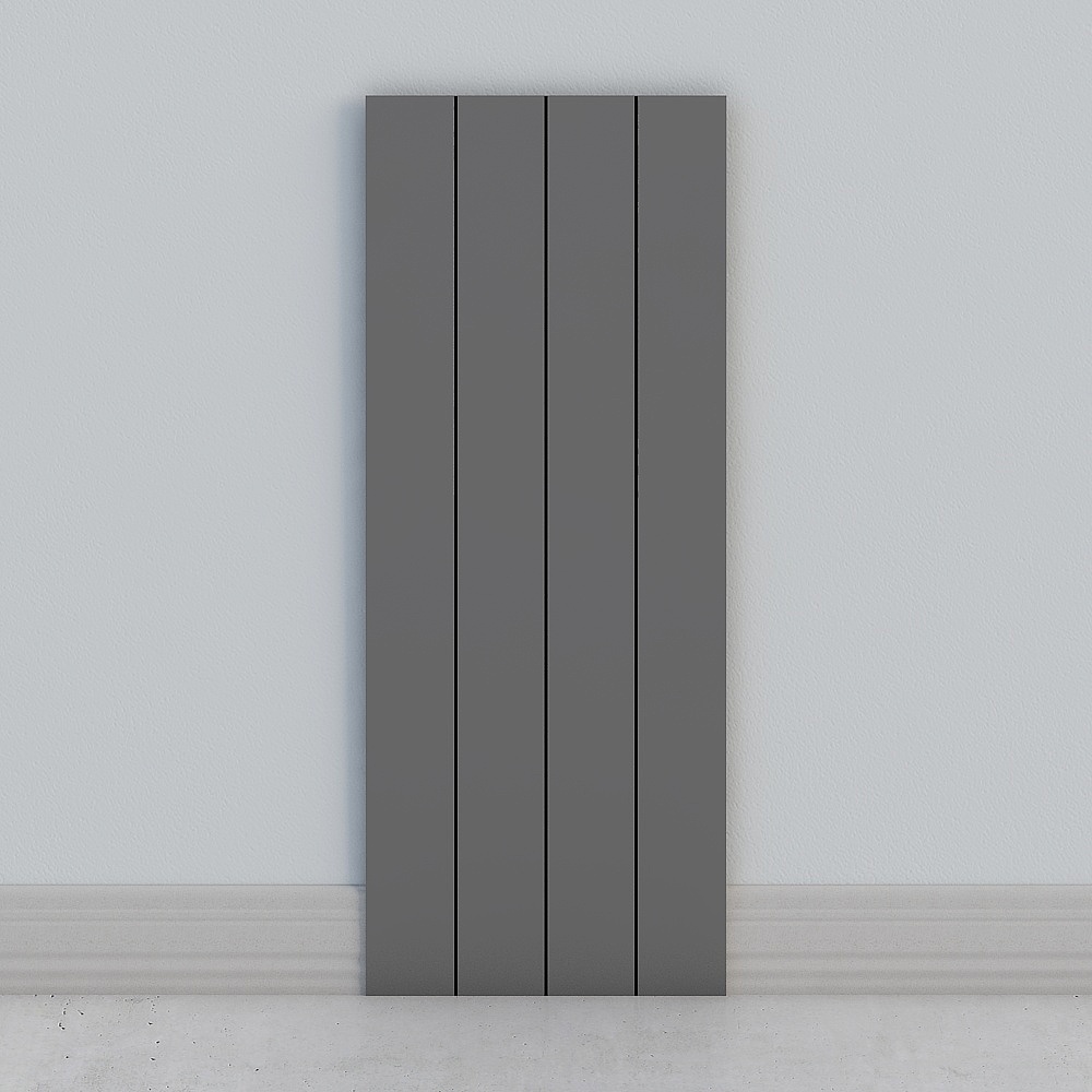 Minimalist Gray Partition Wall 3D model