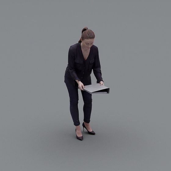 Chic Urban Woman 3D Model