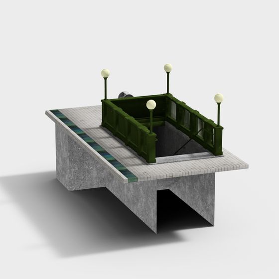 주거지역의 구식 지하철역