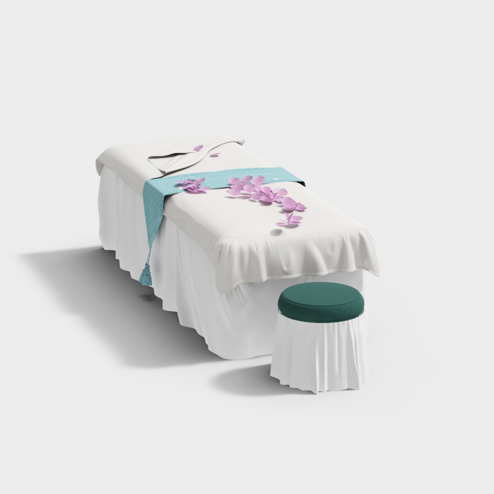 Nail salon eyelash bed