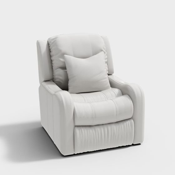 Elegant Gray Manicure Sofa 3D Model for Nail Salons