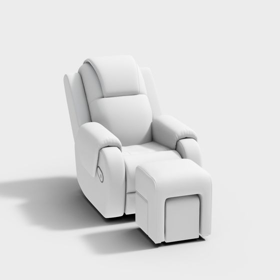 Comfort Recliner 3D model with Low Polygon Design