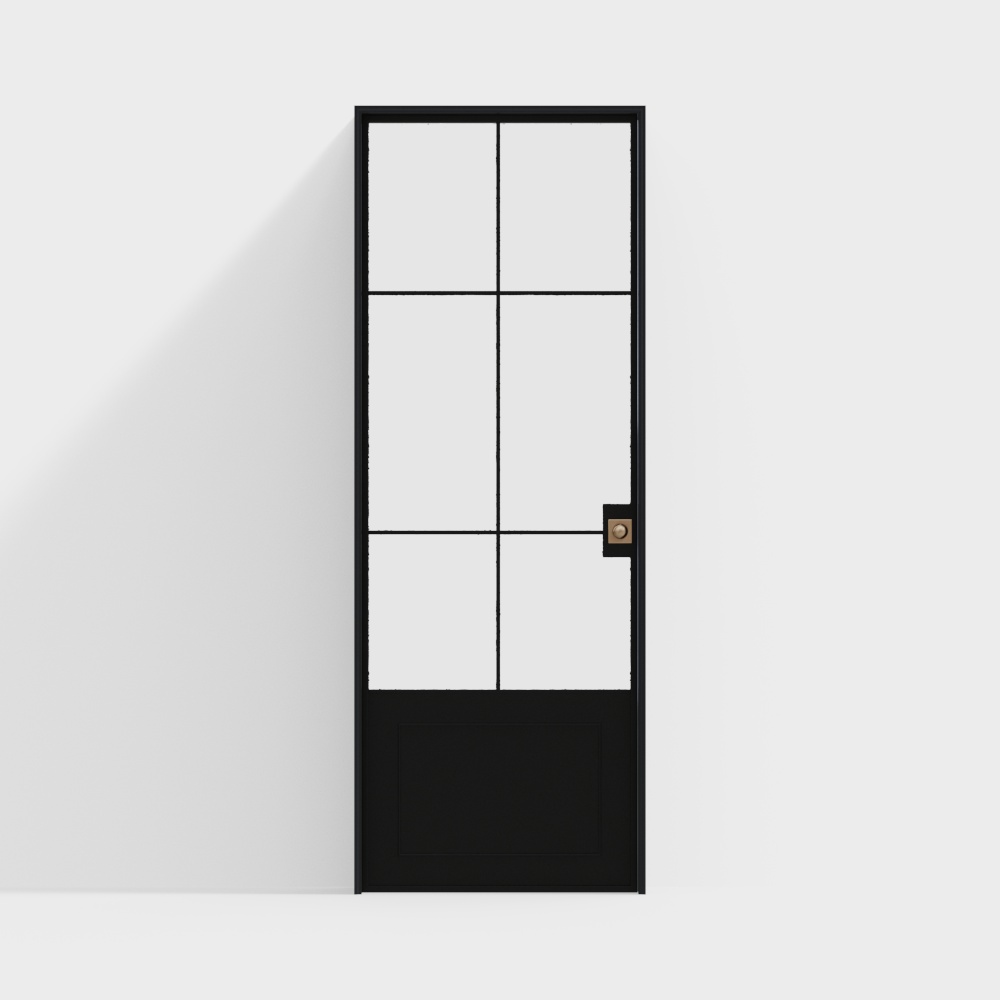 French glass door plastic steel door