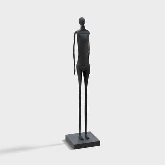 Urban Walker 3D model - Minimalist Design