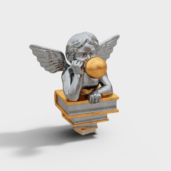 Cherub Bubble Blower 3D model
