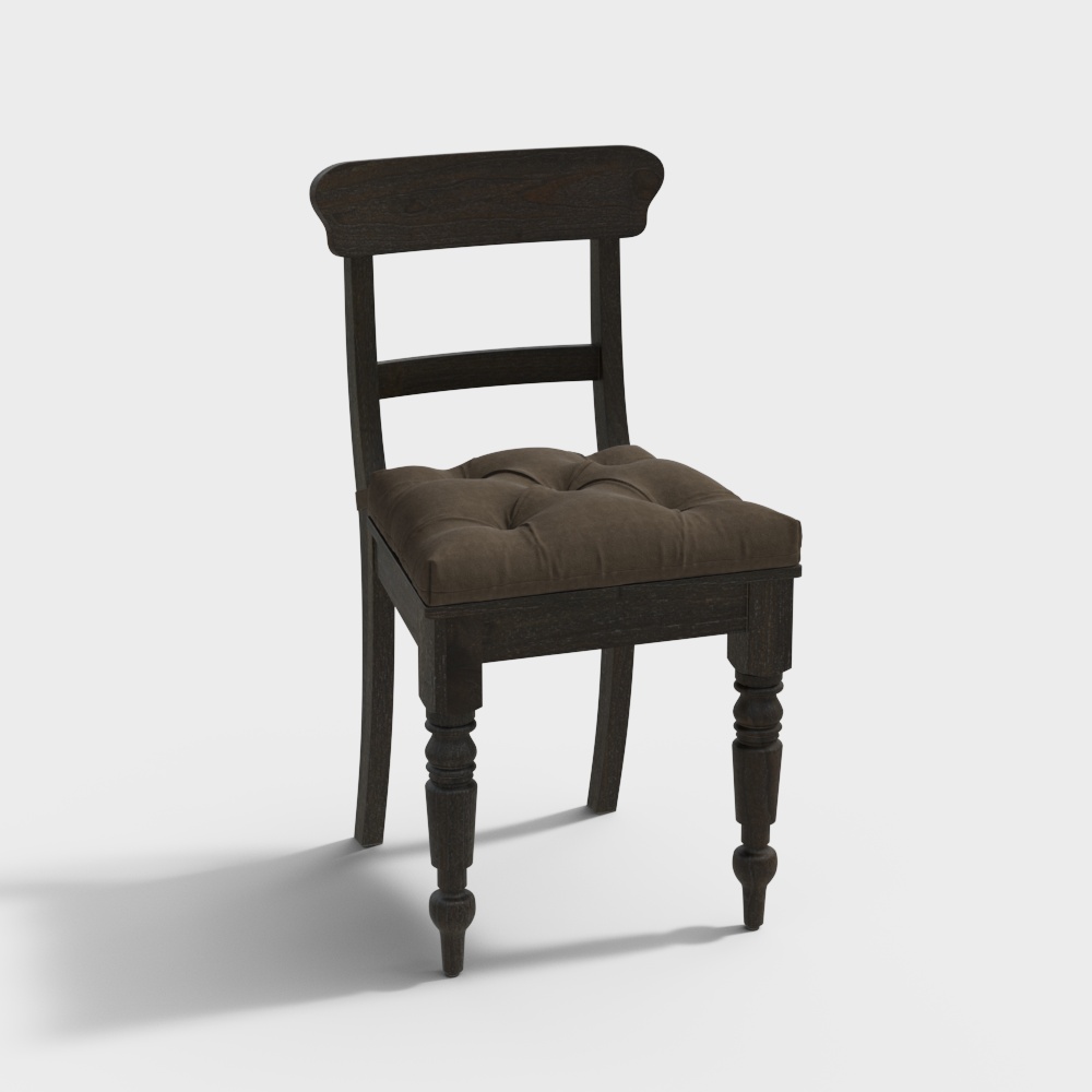 Vietnamese wooden seats flesh-colored leather cush