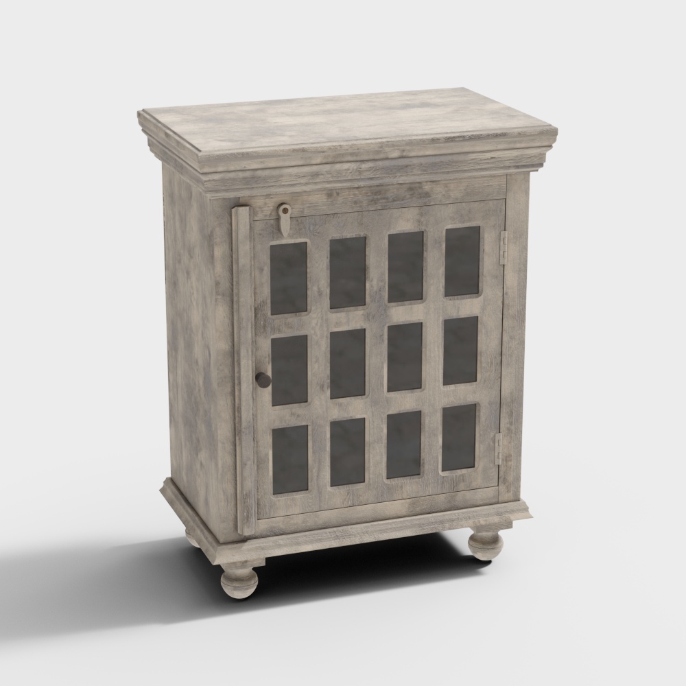 Vintage Storage Cabinet 3D model