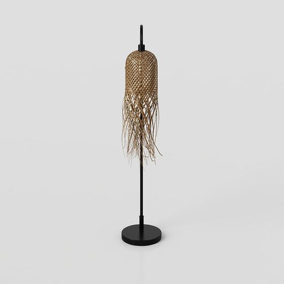 Rattan Floor Lamp 3D model