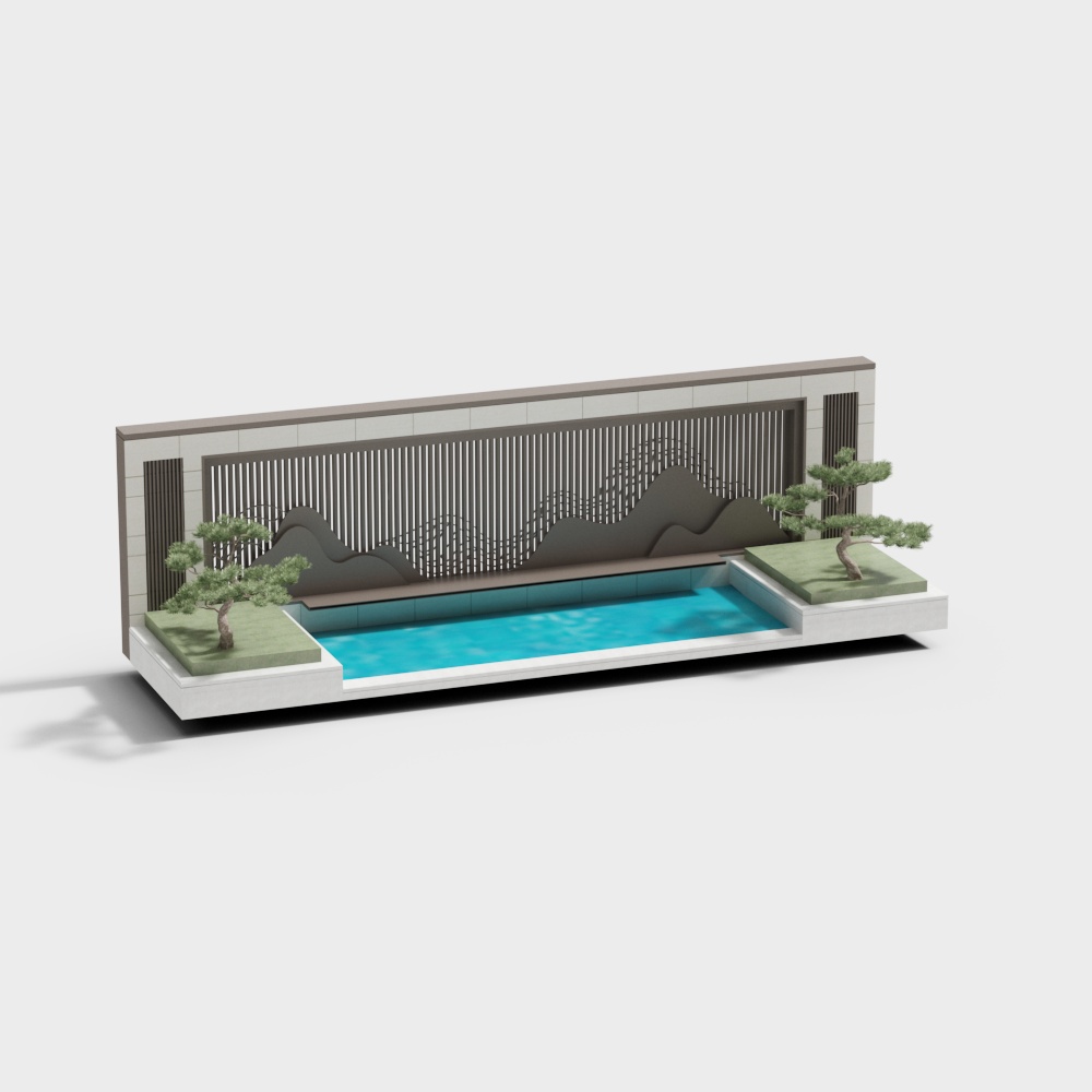 boundary line landscape wall