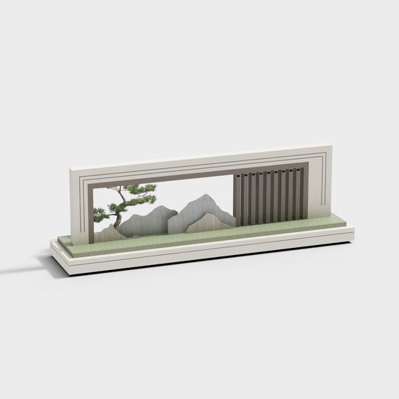 Zen Window Scene 3D Model