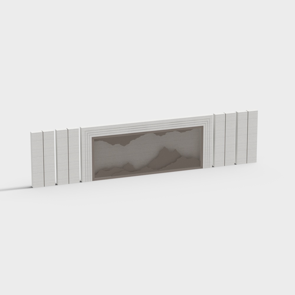 Urban Window Low-Poly Building 3D model