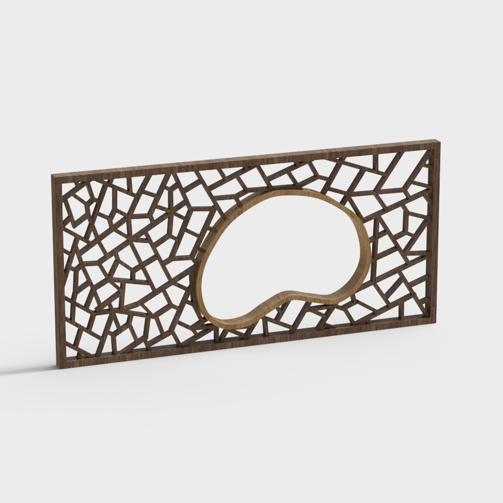 CBD office building plaza scene wall