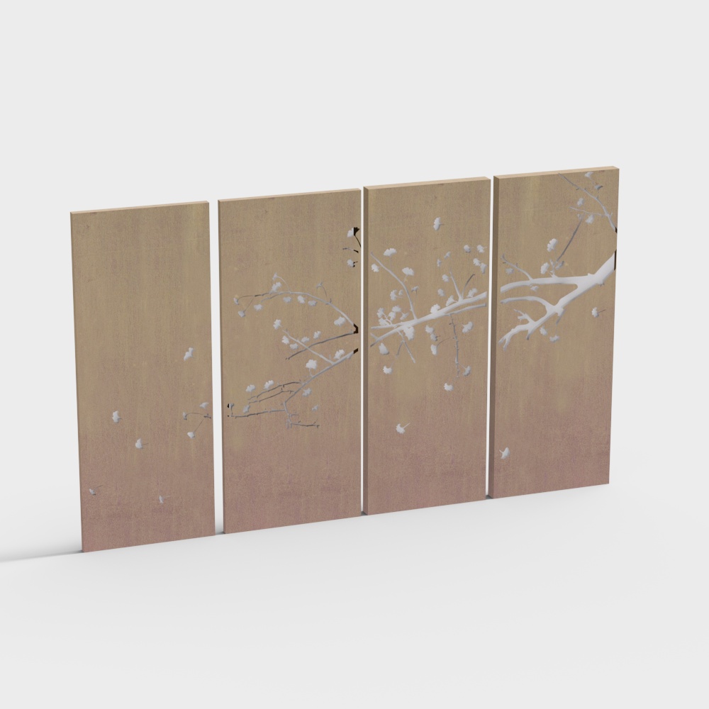 Museum landscape wall