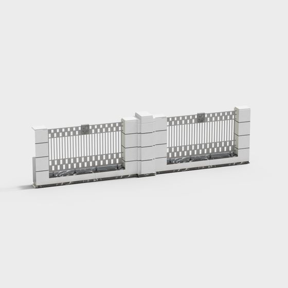 Elegant Gray Wall 3D Model for Creative Projects