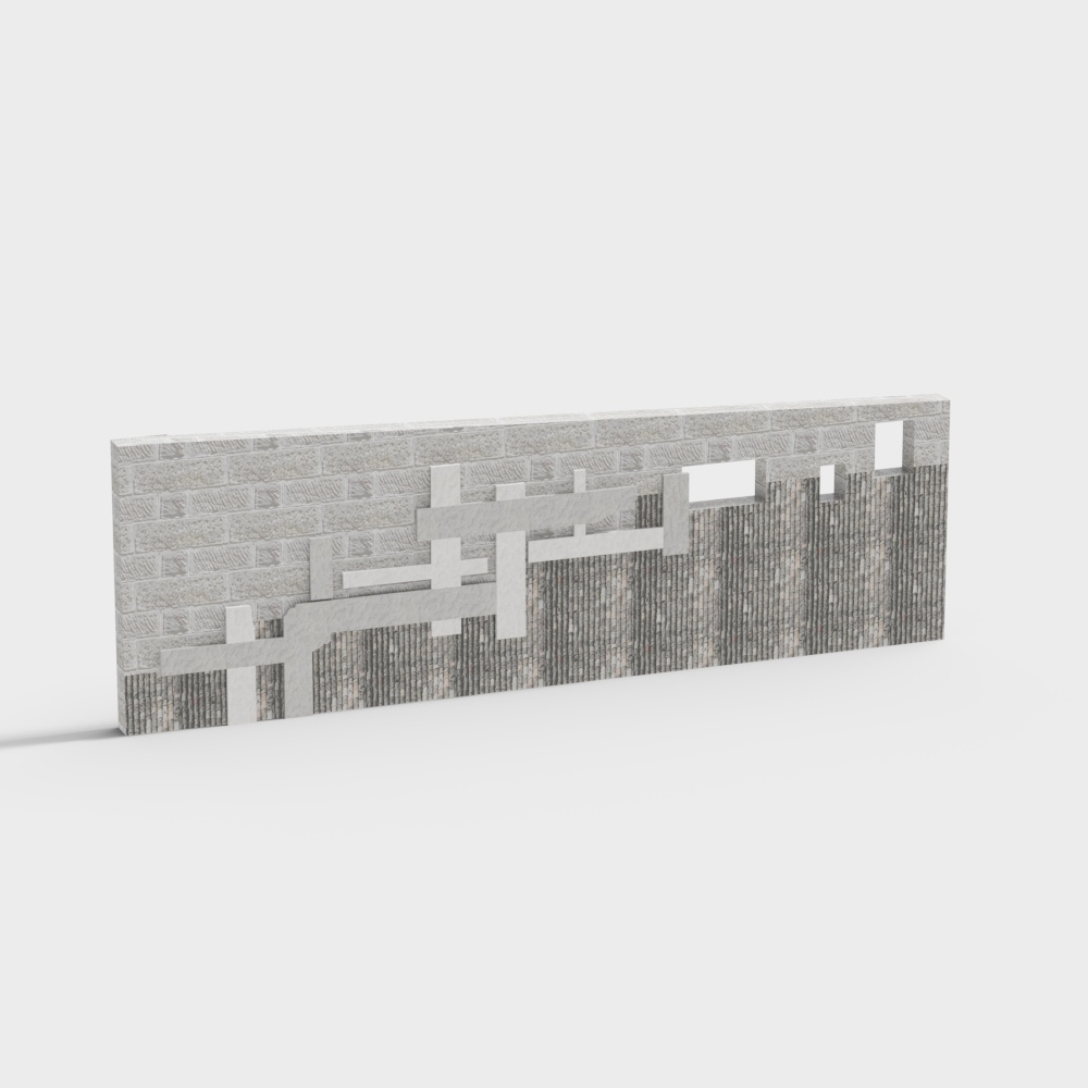 Urban Wall 3D Model