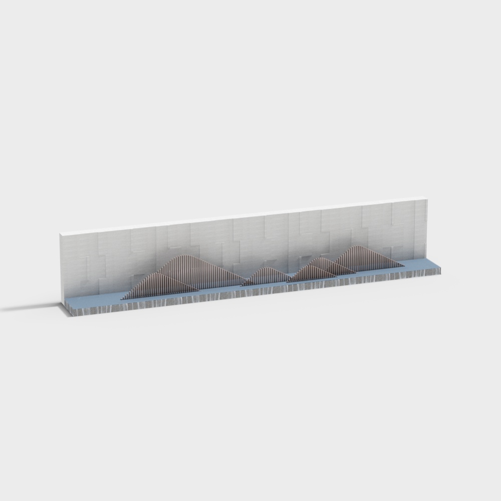 Closed community landscape wall