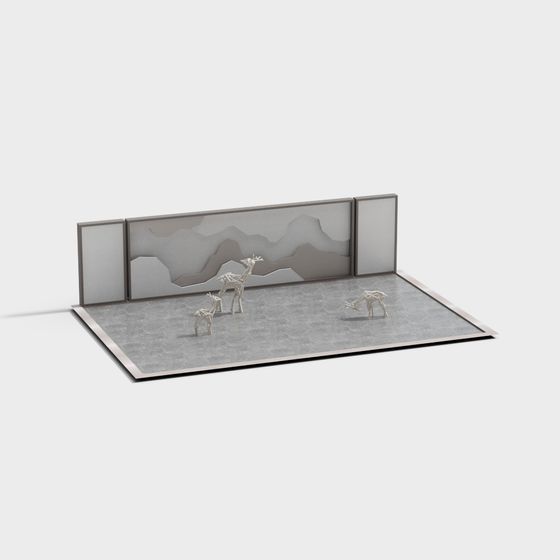 Nature's Realm Low-Poly 3D Model