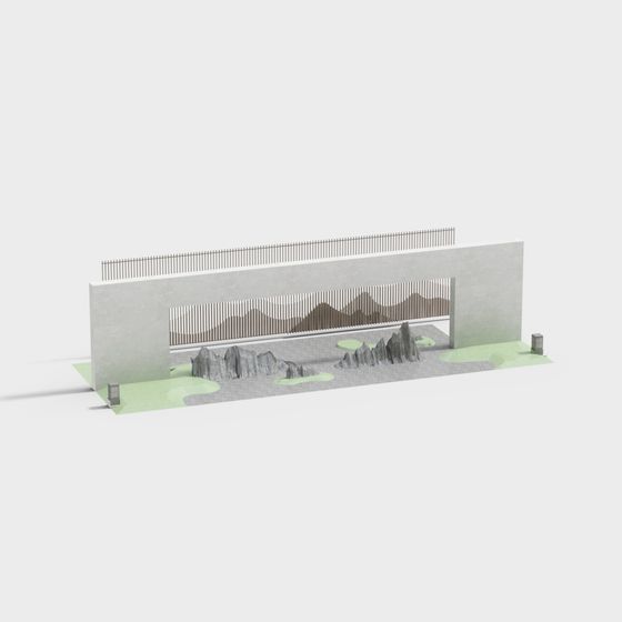 Urban Landscape Wall 3D model