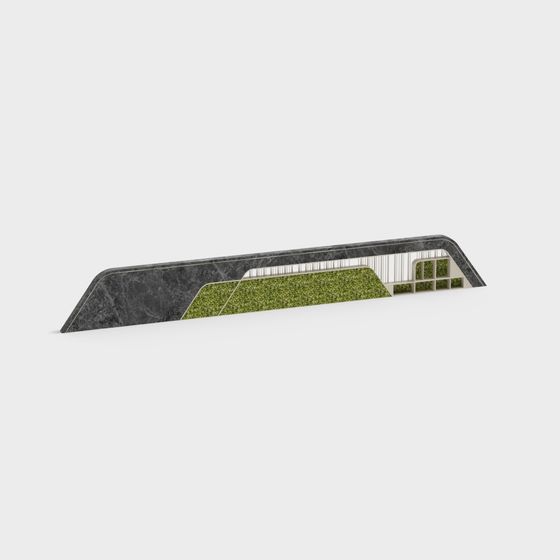 Urban Green Wall 3D model