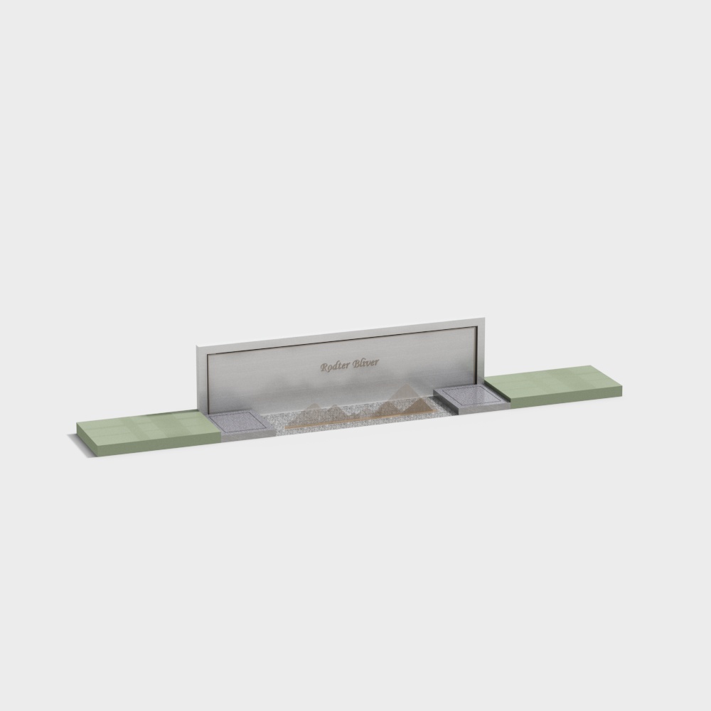 Closed community landscape wall