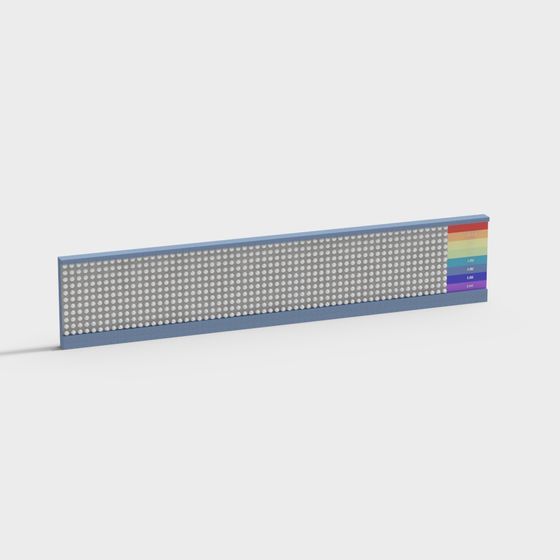 LED Display 3D model with Low Polygon Design