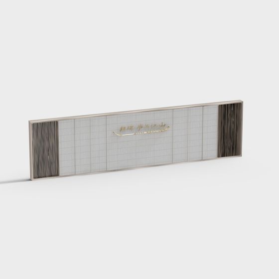 Urban Window Low-Polygon Door Panel 3D model