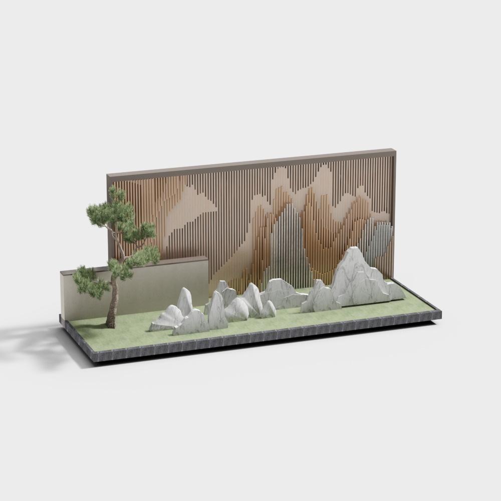 Mountain Forest Realm 3D model