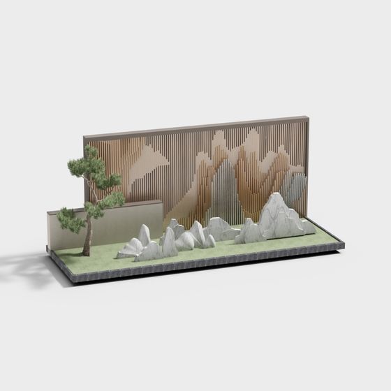 Mountain Forest Realm 3D model for Creative Projects