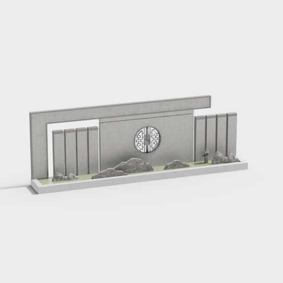 Urban Ancient Screen 3D model