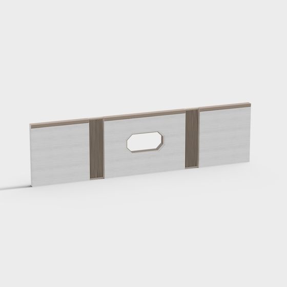 Urban Window Low-Poly Architectural Element 3D model