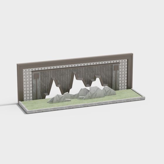 Breaking Wall Mountain View 3D model