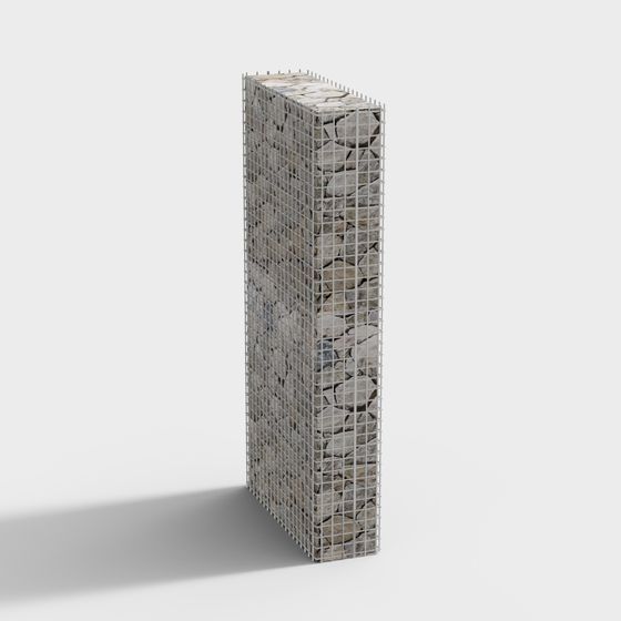 Stylish Stone Wall 3D model for Creative Projects