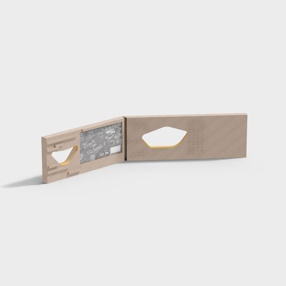 Back to School Whiteboard 3D Model for Creative Projects