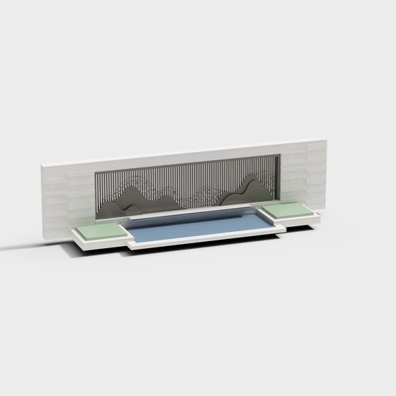 Urban Mountain View Partition 3D model