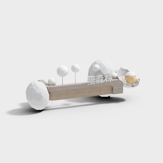 Egg Forest 3D Model for Creative Projects