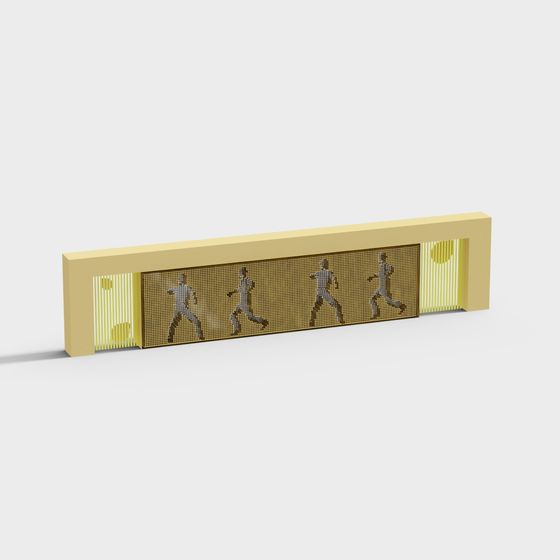 Low-Poly Pedestrian Traffic Light 3D model