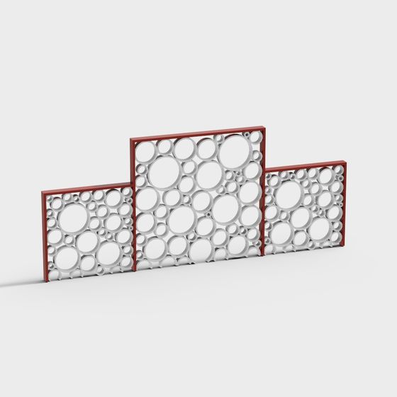 Smooth Partition 3D model for Modern Interiors