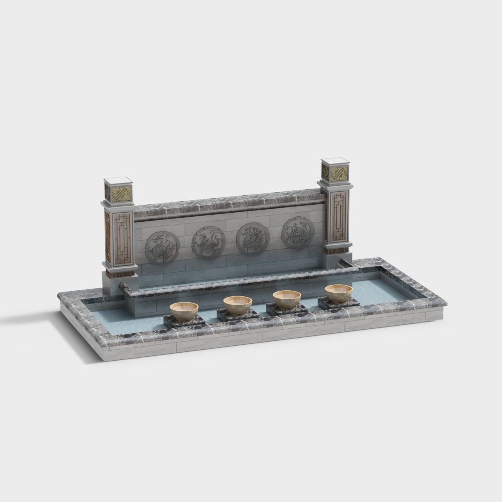 กำแพงฉากพลาซ่าช้อปปิ้ง